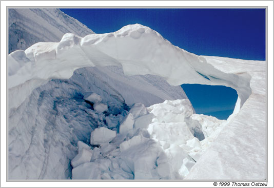 Snowbridge, Challenger Glacier, Picket Range, North Cascades