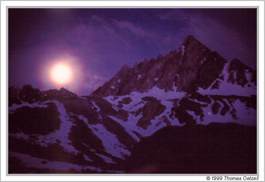 Moonrise, eastern Twin Peaks