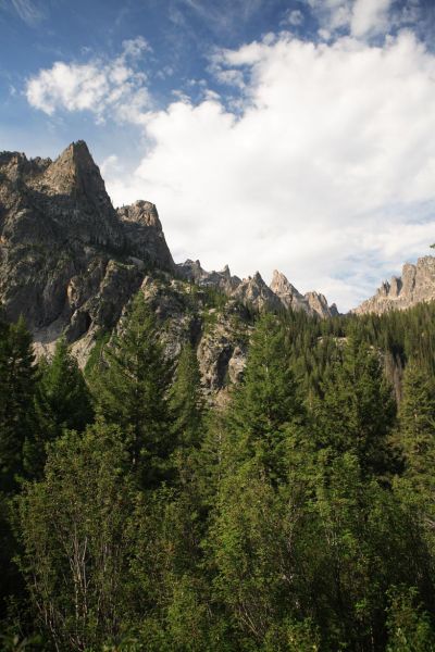 Another view from the switchbacks that climb to Baron Lakes.
