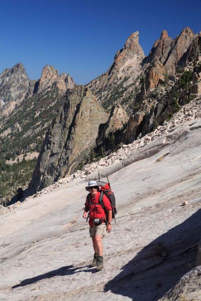 Blue Rock Buttress directly behind Fred.
