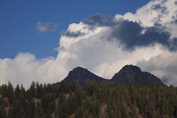 Unstable moisture east of Mt. Heyburn.
