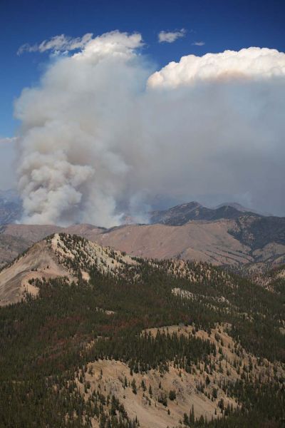 Red Bluff fire burning 31 miles northwest of Challis.
