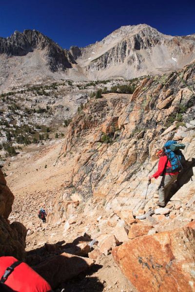 Contouring to Gunsight Lake.
