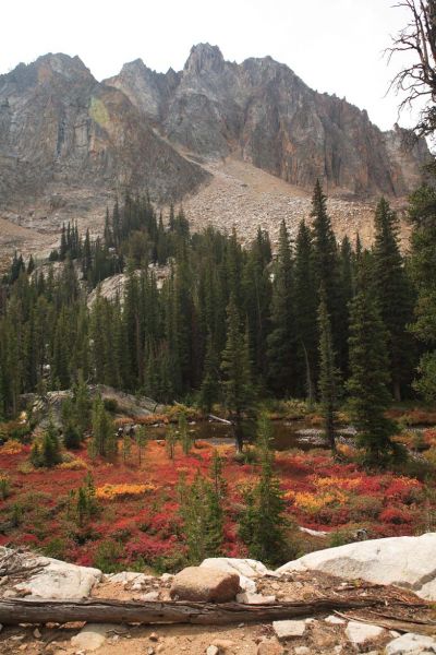 Merriam Peak above Slickenside Creek.
