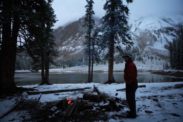 Camp at Lake 9197; Lower Chamberlain Basin.
