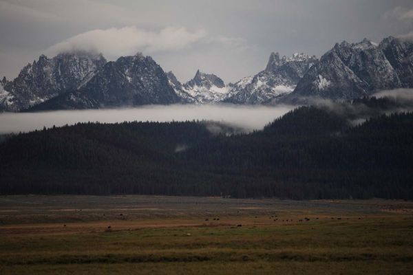 Sawtooth Crest southwest of Stanley.
