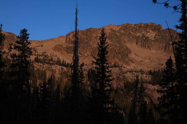 South Ridge of Decker Peak, dawn.
