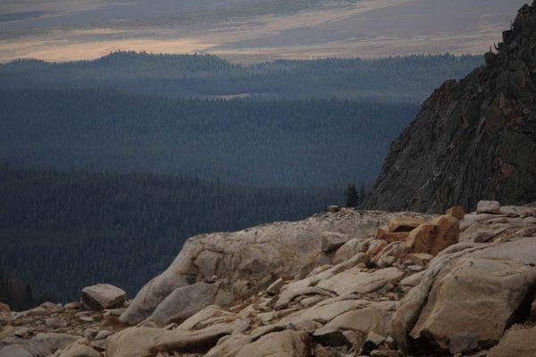 Light accents the Sawtooth Valley to the southeast.
