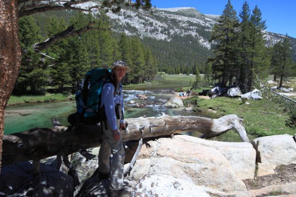 Lots of day hikers along this stretch of the Lyell Fork, not far from the campground in Tuolumne Meadows.  This is one of the most beautiful areas I have hiked in.
