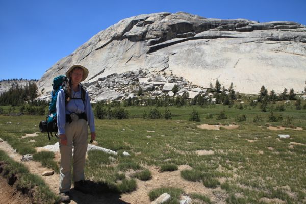   The dome behind the Professor is just south of Emerick Lake, hidden behind it.
