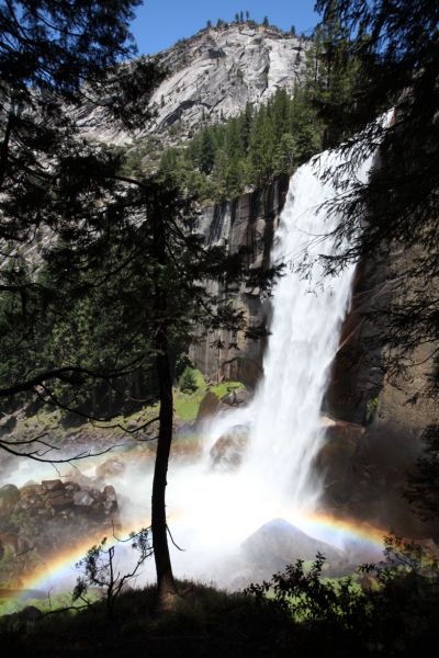 Vernal Falls from the "Mist Trail".
