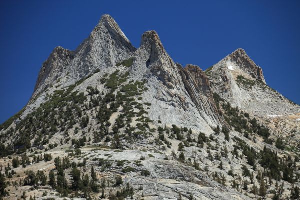 Echo Peaks; Cathedral Range, from .08 miles south of 9700' Cathedral Pass.
