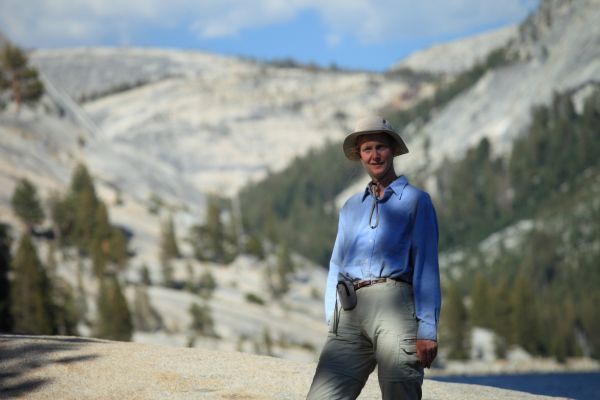 The Professor at Tenaya Lake.
