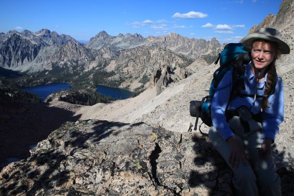 Baron Lake northwest from the Baron/Warbonnet Lakes saddle.
