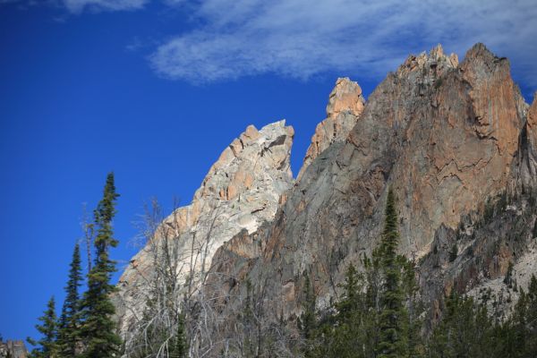 Warbonnet Peak on left.
