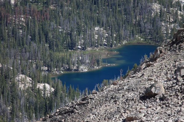 Northernmost Upper Redfish Lake.
