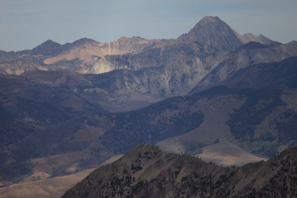 Castle Peak across Sawtooth Valley to the east.
