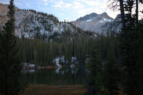 Snowyside Peak above Bowknot Lake.
