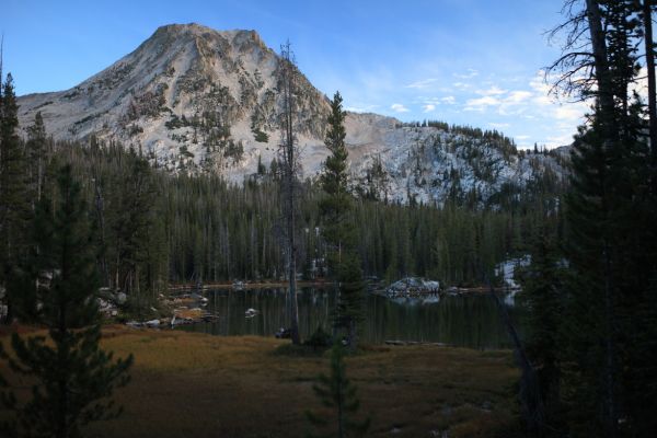 Peak 10052 above Bowknot Lake
