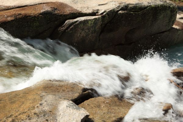 Cascade in Virginia Canyon along Return Creek above confluence of McCabe Creek.
