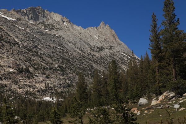 Whorl Mountain from  Spiller Creek Canyon.
