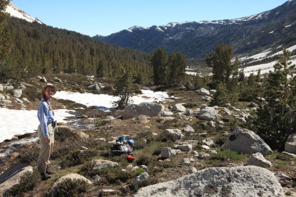 Down Spiller Creek Canyon toward Virginia Canyon.
