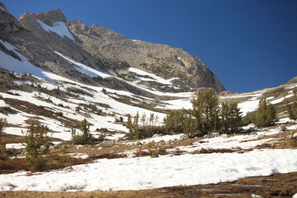 Matterhorn Peak above Horse Creek Pass.
