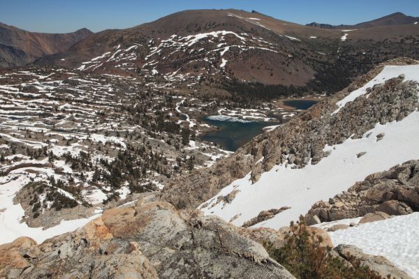 Greenstone and Saddlebag lakes.
