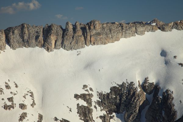 Coness Glacier below the east ridge of Mount Conness.
