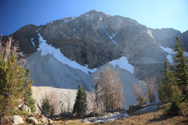 Entering the Pass Lake basin.
