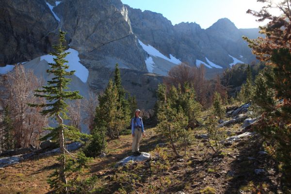 Just below Pass Lake we intersected the trail.
