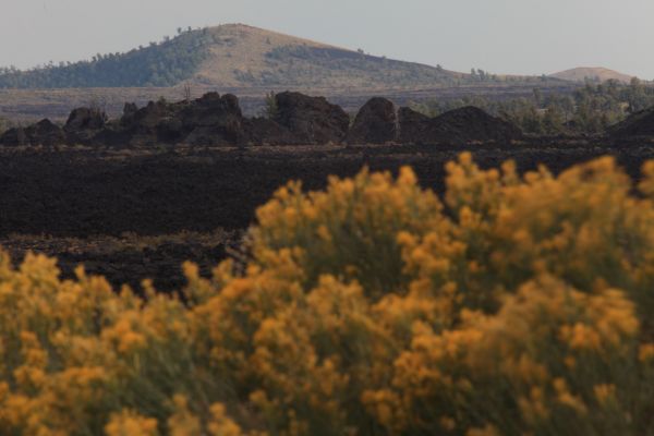 Rock formations, Craters of the Moon National Monument.
