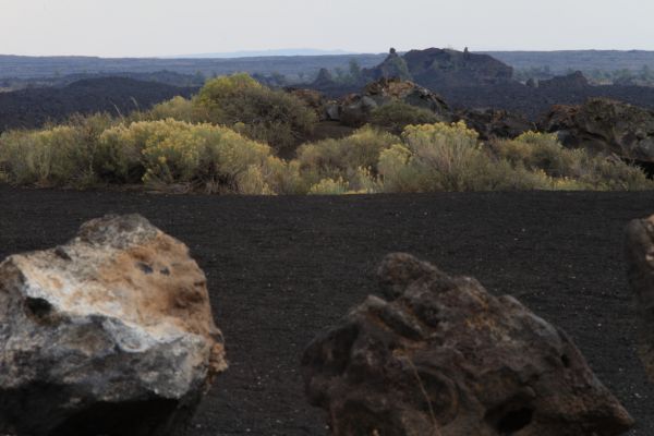 Rock formations, Craters of the Moon National Monument.
