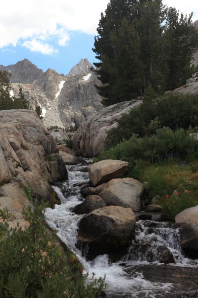 Mount Haeckel above Middle Fork Bishop Creek.
