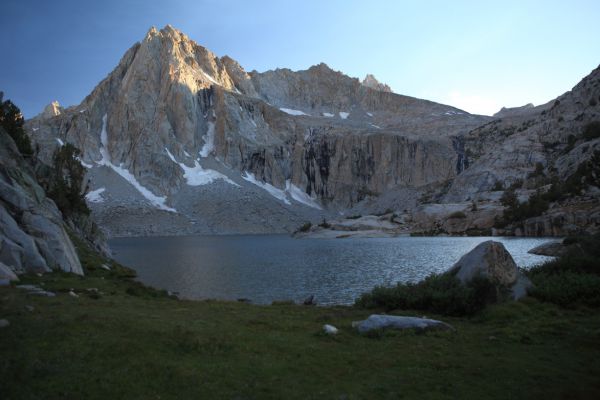 Hungry Packer Lake in evening shade.
