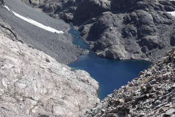 Chasm Lake at the entrance to the 'Enchanted Gorge' between Scylla and Charybdis in the Ionian Basin.
