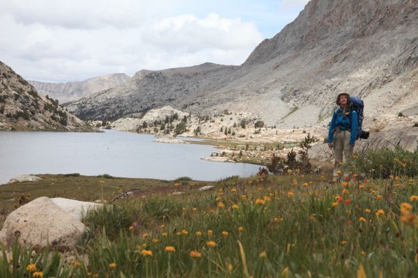 Evolution Lake (10862'), below Sapphire Lake, Evolution Basin.
