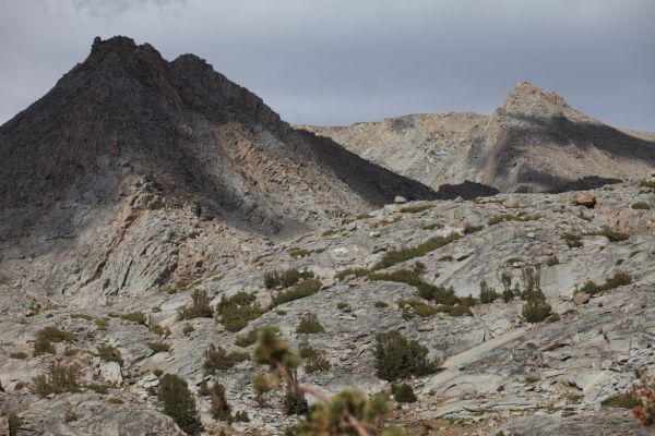 Peak 12722, and Mt. Lamarck north of Darwin Canyon.
