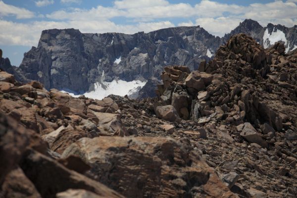 The Sierra Crest southeast from Lamarck Col.
