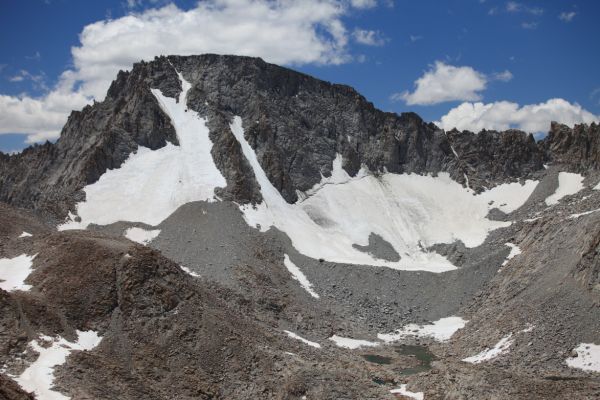 North face of Mt. Darwin and Darwin Glacier from Lamarck Col.
