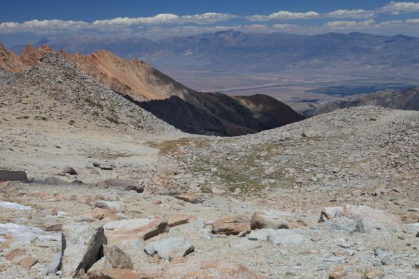 Bishop in the Owens Valley on the right side of photo.
