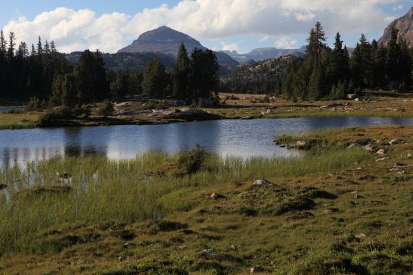 Lonesome Mountain over unnamed lake west of Night Lake.
