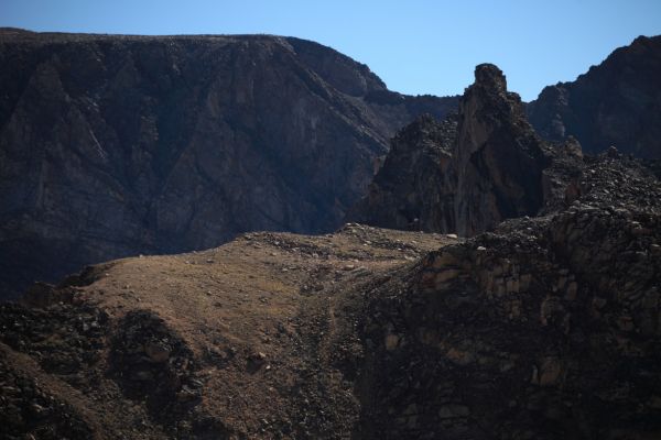 Interesting formamations on the divide west of Beartooth Mountain.
