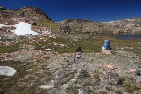 Tarn at west end of Maryott Lake basin.
