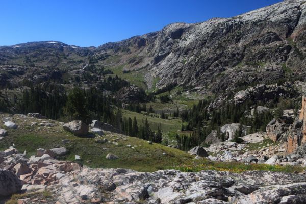 Drainage southwest of Crystal Lake leading to Sierra Creek.
