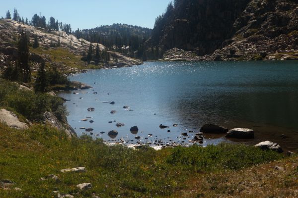 Lake at 9600' on Sierra Creek.
