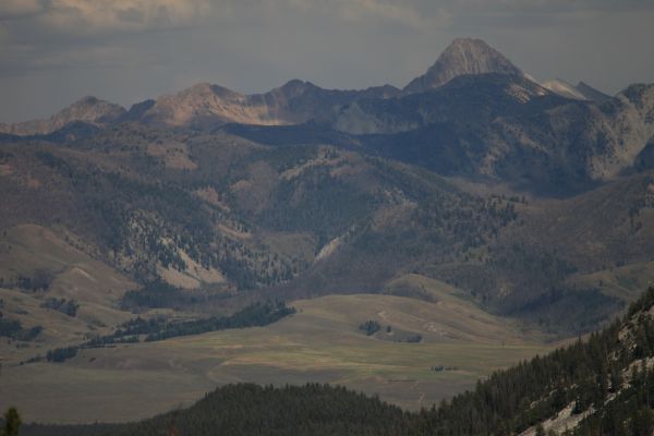 Castle Peak above  Stanley Valley.
