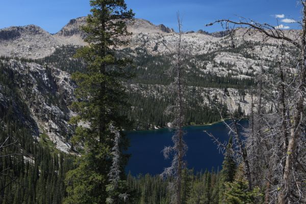 Looking past Ardeth Lake to the west, southwest.
