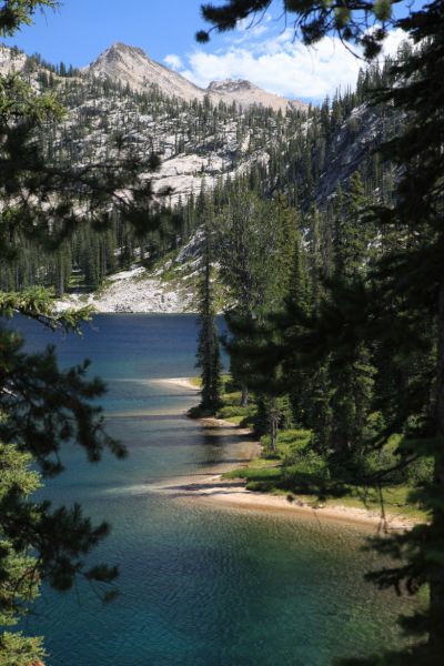 Some outstanding beaches along the western shore of Ardeth Lake.
