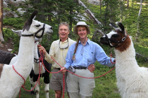 One of the nurses took our photo posing with Fred, and the other Llamas.
